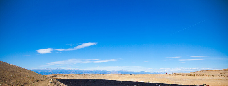 Landfill view.