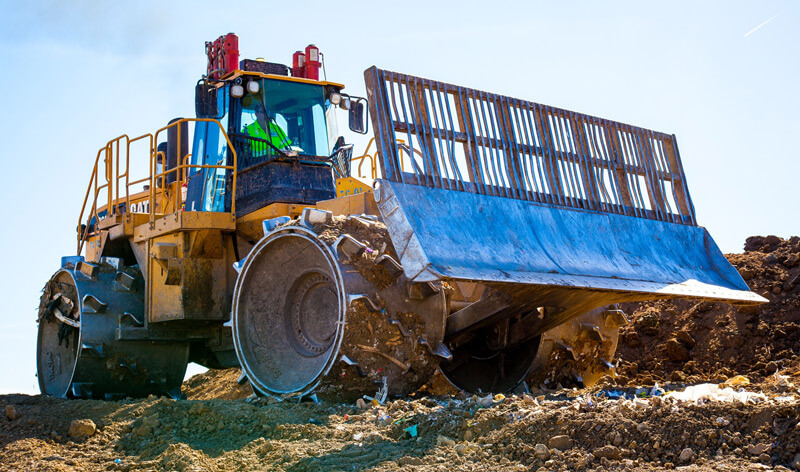 Photo of waste compactor.